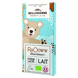 Tablette enfant - Chocolat au lait Coeur Lacté - 80 g – Belledonne bio