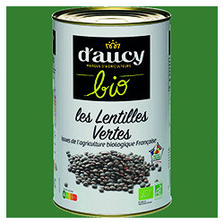 Lentilles vertes au naturel...