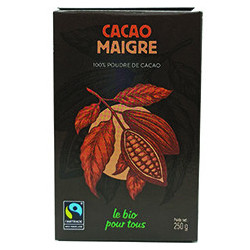 Cacao Maigre 100% (250G)...