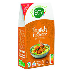 Tempech à l'indienne curry...