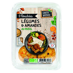 Bouchees legumes et amandes...