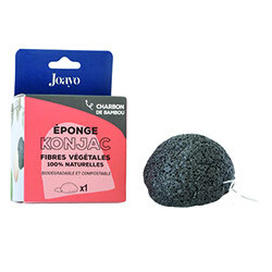 Eponge konjac charbon